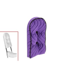 Sissy Bar Back Cushion Velour Purple.